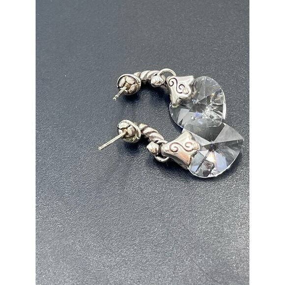 Brighton Silver Tone Crystal Heart
Dangle Earrings w/ Tin - Picture 9 of 14